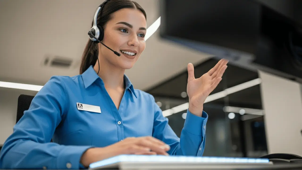 img tecnologia em atendimento l5 networks 3 Mulher falando ao telefone