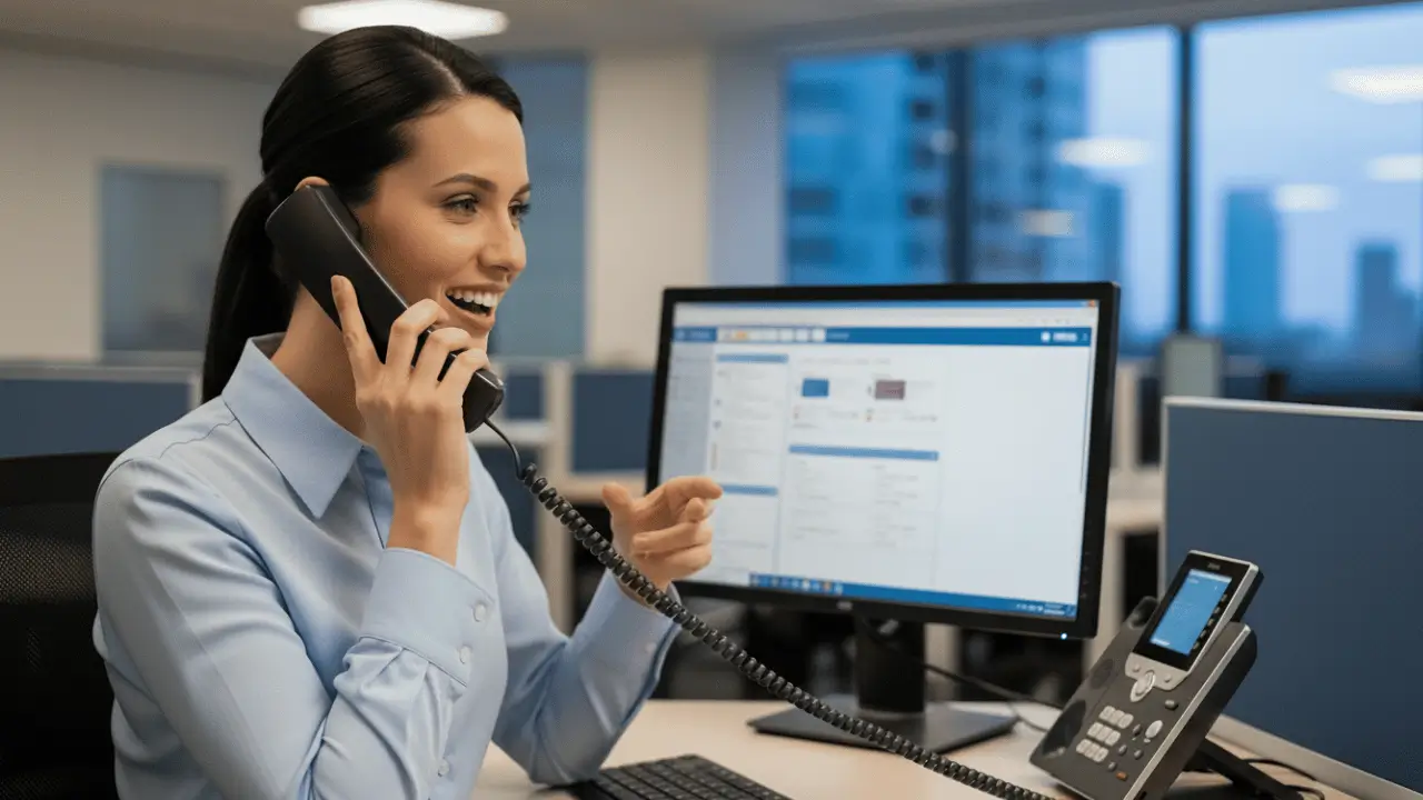 img telefonia voip l5 networks 2 Mulher falando telefone