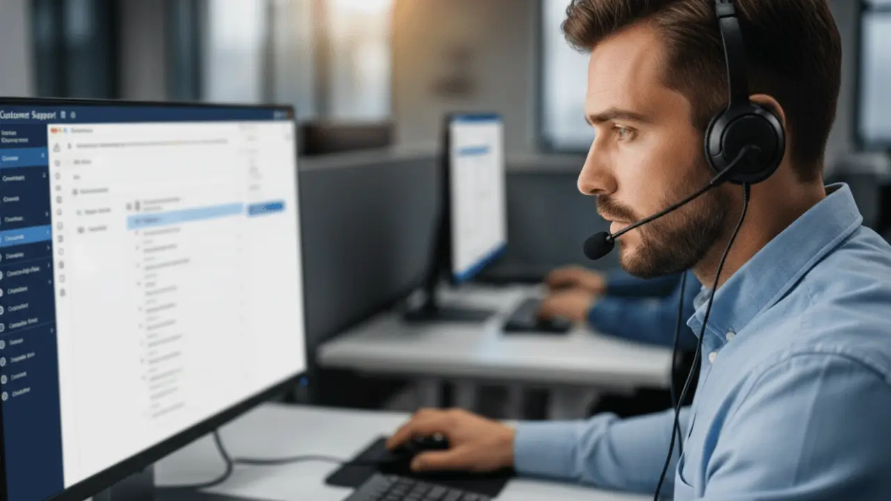 Homem observando um notebook