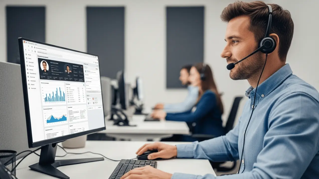 Homem em frente ao notebook