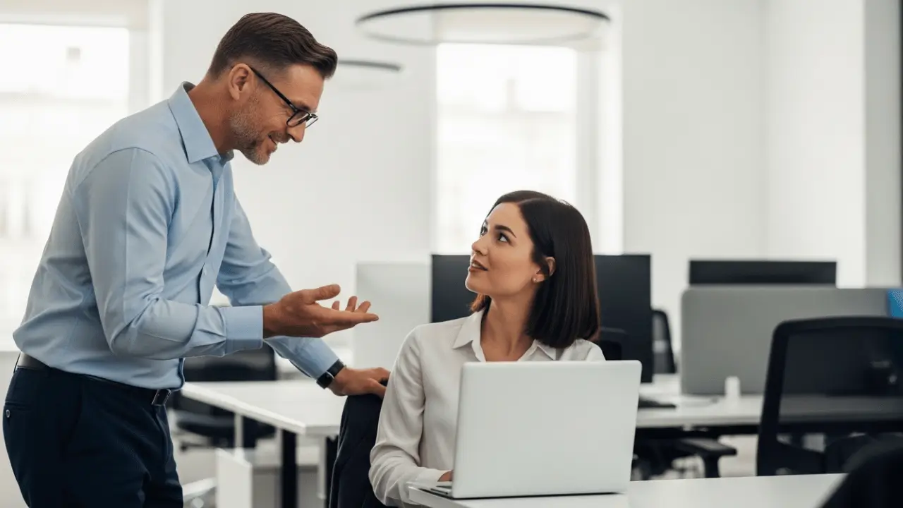 Homem e mulher trabalhando

