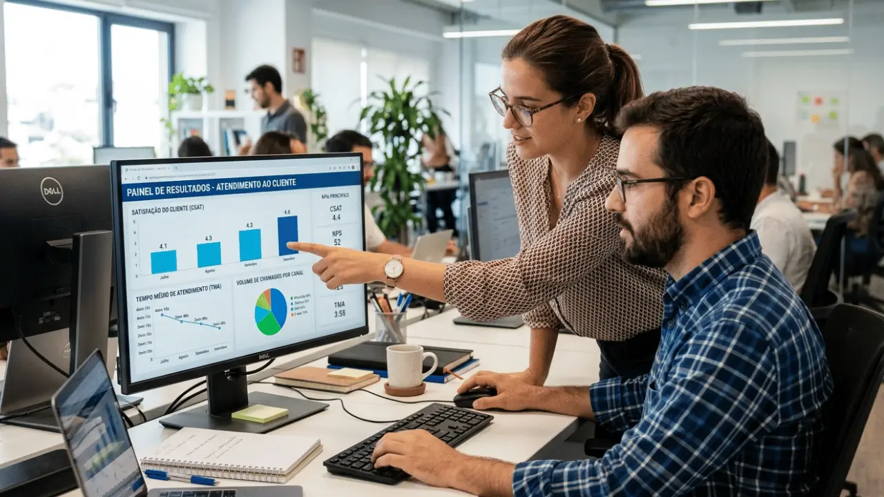 img inteligencia de dados l5 networks 2 Homem e mulher vendo dados no computador