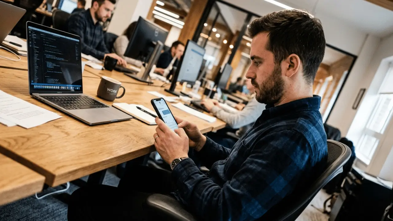 img atendimento eficiente l5 networks 2 Homem ao celular