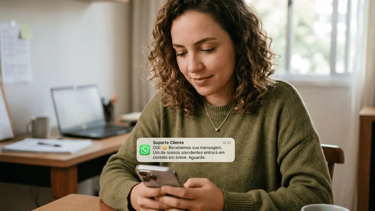 img ferramenta de automacao para whatsapp l5 networks 3 mulher falando no whatsapp